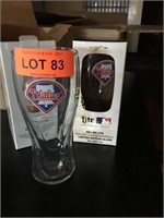 New Miller Light Phillies Glasses x 16