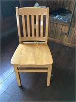 Natural Slat Back Dining Chair