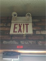 Emergency Exit Sign w/ Lights