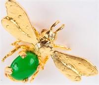 Jewelry 14kt Yellow Gold Fly / Bug Brooch