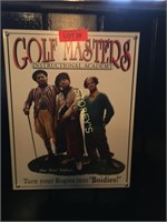 Golf Master Metal Sign - 12 x 16