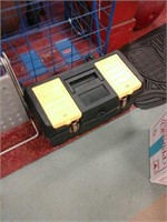 Plastic black and yellow toolbox