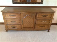 Vintage Oak Dresser Cabinet By Hickory #1-6A