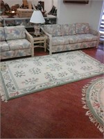 Large rectangular floral rug