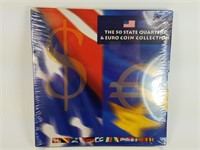 NEW SEALED 50 STATE QUARTER AND EURO COIN SET