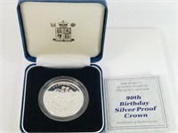 ROYAL MINT 90TH BIRTHDAY SILVER PROOF CROWN