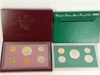 1990 BANK SET AND 1995 US MINT PROOF SET