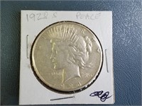 1928S PEACE DOLLAR SILVER COIN