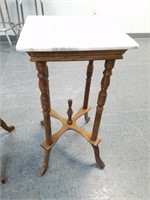 MARBLE TOP ACCENT TABLE / PLANTER STAND