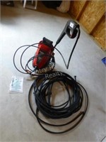 Power washer with hose