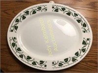 Vintage Homer Laughlin green ivy platter