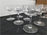 BACCARAT MONTAIGNE OPTIC CRYSTAL GLASSES CHAMPAGNE