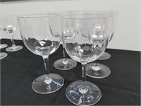 BACCARAT MONTAIGNE OPTIC CRYSTAL GLASSES WINE