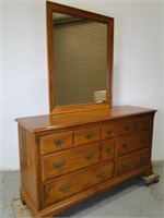 Heywood Wakefield Early American Dresser w/Mirror