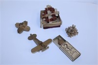 Vintage Wood Puzzles and a Tolly Turtle
