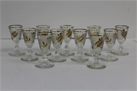 Set of Eleven Mid C. Cordial Glasses