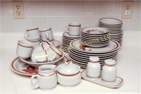 Highland Florals stoneware dinnerware set