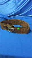 Old leather ammo belt