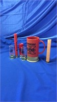 Winchester mug and shot glasses