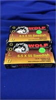 Wolf gold 6.5 x 55 swedish ammo