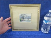 small Anthony Buchta watercolor (1896-1967)