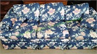 Blue Floral Couch