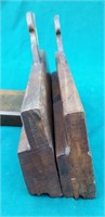 Pair of wooden side bead planes