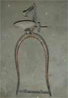 Unknown treadle jig saw frame No. 387 with frame