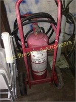 AMEREX 495 FIRE EXTINGUISHER WITH CART