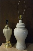 WHITE CERAMIC LAMPS