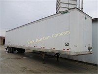 53' Van Trailer, 2002, w/air ride suspension -#136