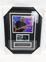 Photo signée de la main de David Gilmour encadrée