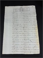 Document antique en espagnol début 19ieme siècle