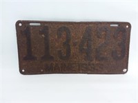 Ancienne plaque de license du Maine 1933