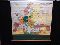 Ancienne carte de l'Europe Hitlérienne