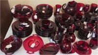 LARGE Collection of Ruby Glass Dishes