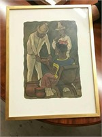 Diego Rivera watercolor appox 15 1/8"×10 3/4"