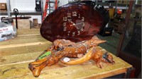 BURL WOOD CLOCK