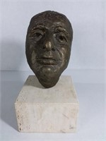 Bronze expressioniste Ruth LEVY sur bloc de pierre