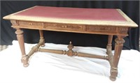 Table réfectoire antique d'église 55×31×30po.