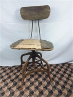 Chaise pivotante type toledo industrielle vintage