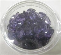 African Amethyst Faceted Stones