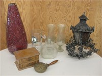 Asstd Household Decor - Glassware, Jewelry Box etc