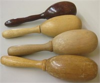 Lot of 4 Vintage Wood Sock Darners