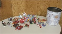 Large Lot Of Disney Christmas Tree Ornaments