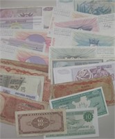 L0t of Over 20 Bank Notes From Around The World
