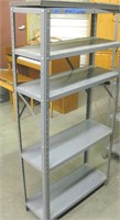 Tall Metal Shelf Unit w/ Extra Shelf