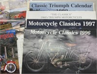 Lot of Large Motorcycle Calendars
