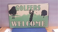 Golfers Welcome Sign