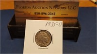 1935D Buffalo Nickel